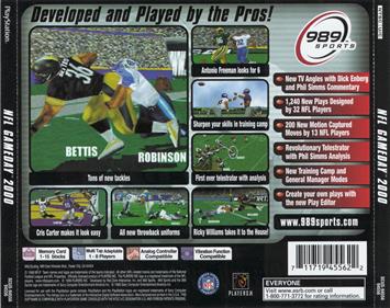 NFL GameDay 2000 - Box - Back Image