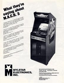 M.A.C.H. 3 - Advertisement Flyer - Back Image