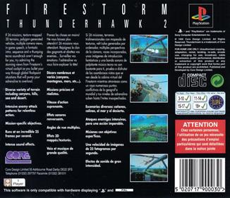 Thunderhawk 2: Firestorm - Box - Back Image