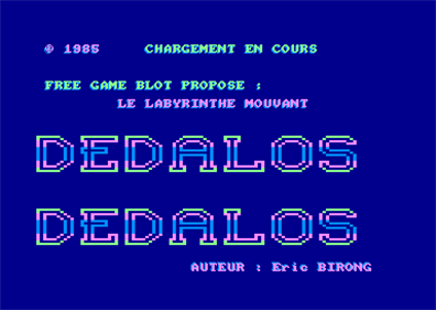 Dedalos - Screenshot - Game Title Image