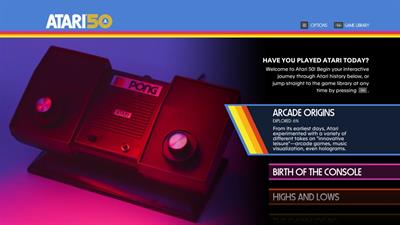 Atari 50 The Anniversary Celebration - Screenshot - Game Select Image