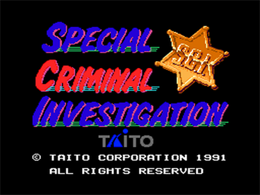 S.C.I: Special Criminal Investigation - Screenshot - Game Title Image