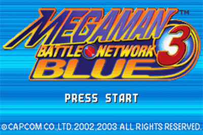 Mega Man Battle Network 3: Blue Version - Screenshot - Game Title Image