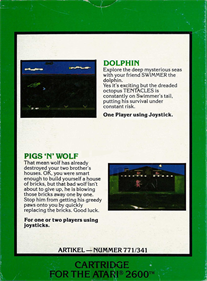 2 Pak Special: Dolphin / Pigs 'N' Wolf - Box - Back Image