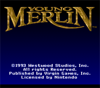 Young Merlin - Screenshot - Game Title Image