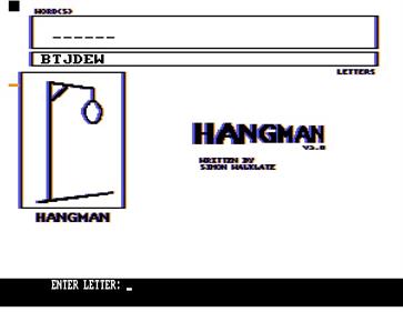 Hangman(Simon Walklate) - Screenshot - Gameplay Image