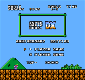 Super Mario Bros. DX - Screenshot - Game Title Image