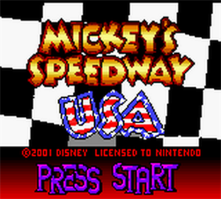 Mickey's Speedway USA - Screenshot - Game Title Image