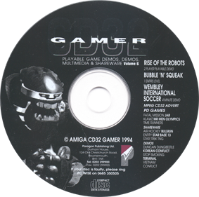 Amiga CD32 Gamer Cover Disc 6 - Disc Image