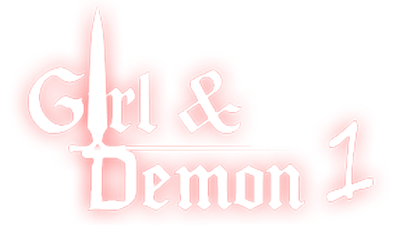 Girl And Demon 1 - Clear Logo Image