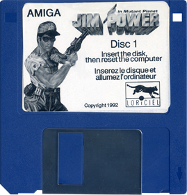 Jim Power in Mutant Planet - Disc Image