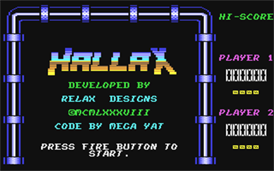 Hallax - Screenshot - Game Title Image