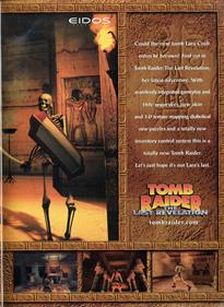 Tomb Raider: The Last Revelation - Advertisement Flyer - Front Image