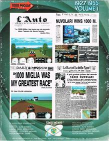 1000 Miglia Volume I: 1927 to 1933 - Box - Back Image