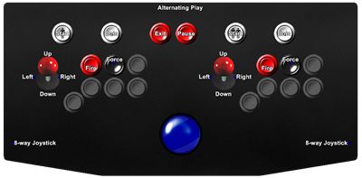 R-Type - Arcade - Controls Information Image