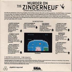 Murder on the Zinderneuf - Box - Back Image