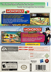 Monopoly Collection - Box - Back Image