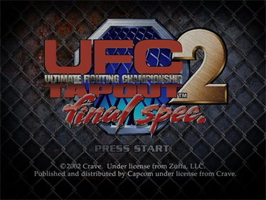 UFC: Throwdown - Screenshot - Game Title Image