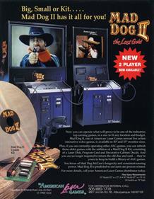 Mad Dog II: The Lost Gold - Advertisement Flyer - Back Image