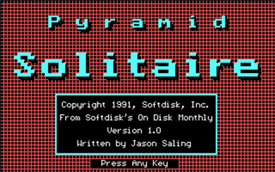 Pyramid Solitaire - Screenshot - Game Title Image