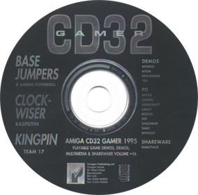 Amiga CD32 Gamer Cover Disc 16 - Disc Image