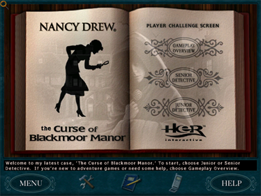 Nancy Drew: Curse of Blackmoor Manor - Screenshot - Game Select Image