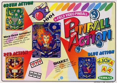 Pinball Action - Advertisement Flyer - Front Image