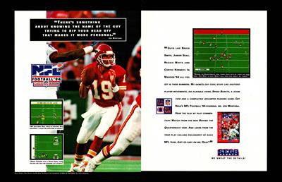 NFL Football '94 Starring Joe Montana - Advertisement Flyer - Front Image