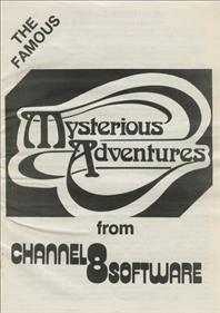 Mysterious Adventures I - Box - Back Image