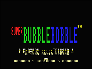 Super Bubble Bobble - Screenshot - Game Title Image