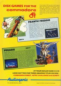 Frantic Freddie - Advertisement Flyer - Front Image