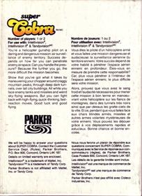 Super Cobra - Box - Back Image
