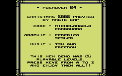 Pushover 64 - Screenshot - Game Title Image