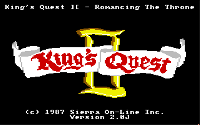 King's Quest II: Romancing the Throne - Screenshot - Game Title Image