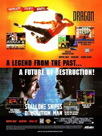 Dragon: The Bruce Lee Story - Advertisement Flyer - Front Image