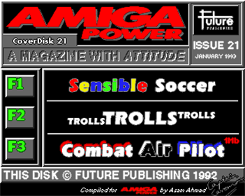 Amiga Power #21 - Screenshot - Game Select Image