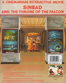 Sinbad and the Throne of the Falcon - Box - Back Image