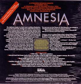 Amnesia - Box - Back Image