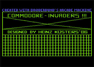 Commodore Invaders - Screenshot - Game Title Image