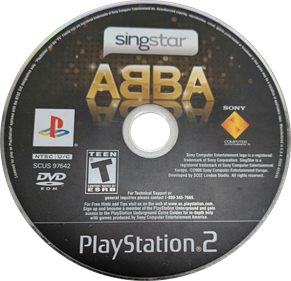 SingStar: ABBA - Disc Image