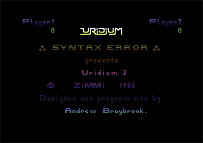Uridium 2 - Screenshot - Game Title Image