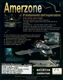 Amerzone: The Explorer’s Legacy - Box - Back Image