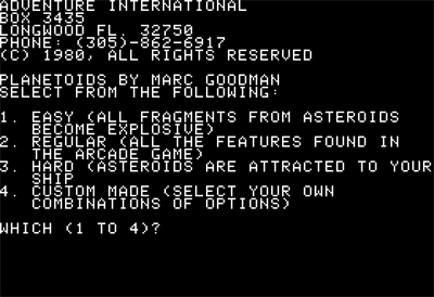 Asteroid - Screenshot - Game Title Image
