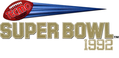 Tecmo Super Bowl 1992 - Clear Logo Image