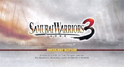 Samurai Warriors 3 - Screenshot - Game Title Image