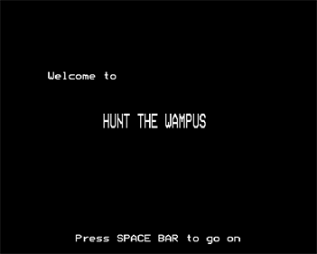 Hunt the Wampus - Screenshot - Game Title Image