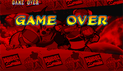 Marvel Super Heroes vs. Street Fighter - Screenshot - Game Over Image