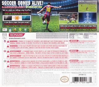 PES 2011: Pro Evolution Soccer 3D - Box - Back Image