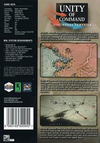 Unity of Command: Stalingrad Campaign - Box - Back Image