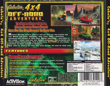 Cabela's 4x4 Off-Road Adventure - Box - Back Image